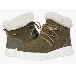 Romika Helsinki 01 Fleece/Kombi Olive‎ Boots Faux Fur Lined Waterproof 9 40 NEW